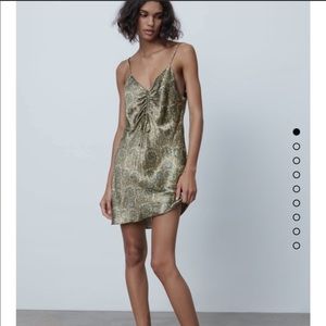 Zara Satin Effect Slip Dress